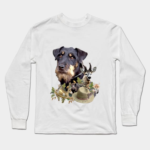 Jagdterrier Long Sleeve T-Shirt by German Wirehaired Pointer 